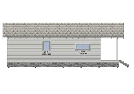 Проект каркасного дома 72м2