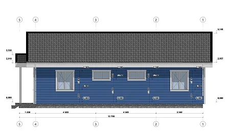 Проект каркасного дома 113 м2