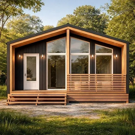 Проект каркасного дома "Барнхаус 70"