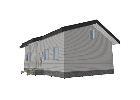 Проект каркасного дома 140 м2