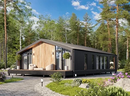 Проект каркасного дома "Барнхаус 109"