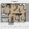 Готовый проект каркасного дома 126 м2