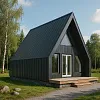 Проект каркасного дома "А-фрейм 6х10", 79м2 Проект каркасного дома "А-фрейм 6х10", 79м2