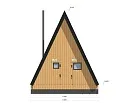Проект каркасного дома "А-фрейм 6х10", 69м2 Проект каркасного дома "А-фрейм 6х10", 69м2