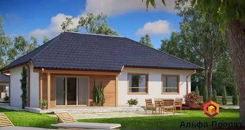 Проект дома из СИП «Гортензия», 120м2 Проект дома из СИП «Гортензия», 120м2