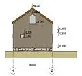 Проект каркасного дома "Барнхаус 68" с сауной Проект каркасного дома "Барнхаус 68" с сауной