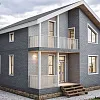 Готовый проект каркасного дома 164 м2 Готовый проект каркасного дома 164 м2