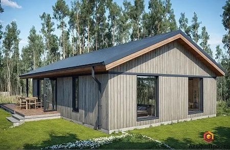 Проект каркасного "Сканди 120" (зеркальный)