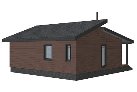 Проект каркасного дома "Микея" 98 м2