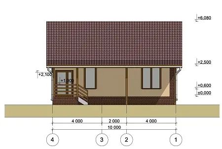 Проект дома из СИП 80м2