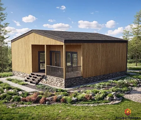 Проект каркасного дома 100м2
