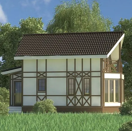 Проект дома из СИП «Мюнстер», 90м2