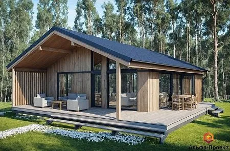 Проект каркасного "Сканди 120" (зеркальный)