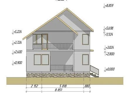 Проект дома из СИП 117м2