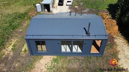 Проект каркасного дома "Барнхаус 90,5"