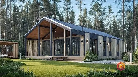 Проект каркасного дома "Барнхаус 138"