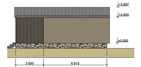 Готовый проект каркасного дома "Барнхаус 50"