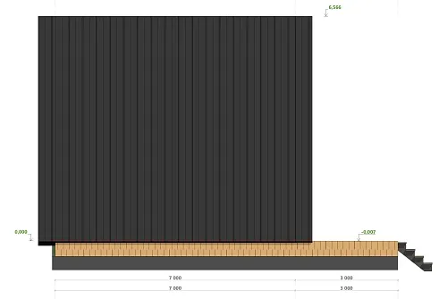 Проект каркасного дома "А-фрейм 6х10", 69м2 Проект каркасного дома "А-фрейм 6х10", 69м2