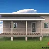 Проект каркасного дома 37м2 с лофтом