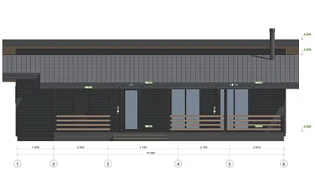 Проект каркасного дома 141 м2