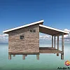 Проект каркасного дома 37м2 с лофтом