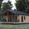 Проект каркасного Барнхаус 68 м2 Проект каркасного Барнхаус 68 м2