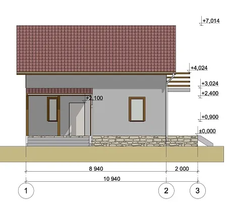 Проект дома из СИП 128м2 с сауной