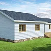 Проект каркасного дома с баней 153м2
