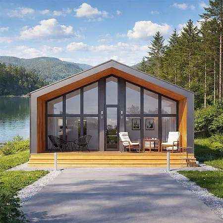 Готовый проект каркасного дома "Барнхаус 55"