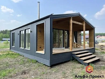 Проект каркасного дома "Барнхаус 90,5"