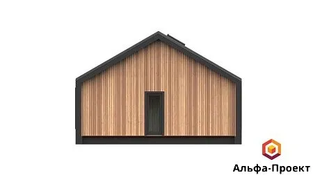 Проект каркасного дома "Барнхаус 114" с сауной