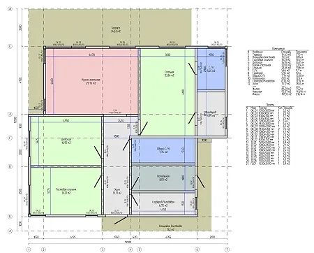 Проект каркасного дома 148,9 м2 + терраса