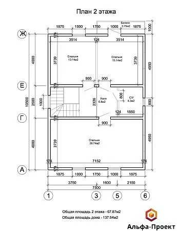 Проект дома из СИП 150м2 с сауной