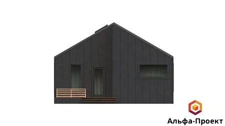 Проект каркасного дома "Барнхаус 114" с сауной