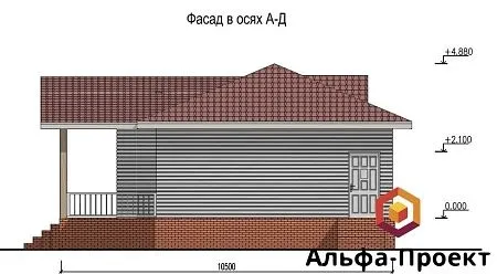 Проект дома из СИП "Финский" 127м2