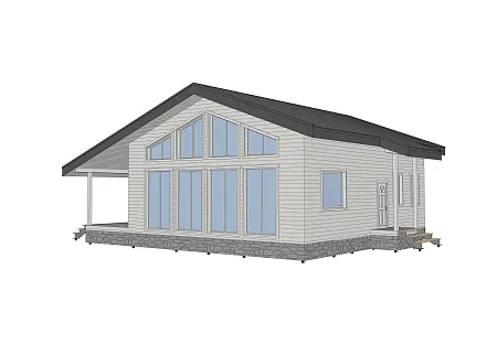 Проект каркасного дома 140 м2