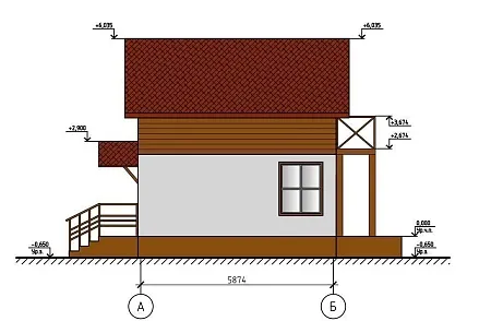 Проект дома из СИП "Селена" 80м2