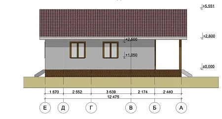 Проект дома из СИП "Финский" 90,5м2