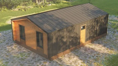 Проект каркасного дома "Барнхаус 70"