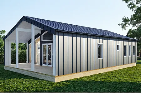 Проект каркасного дома "Барнхаус 98"