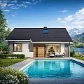 Проект дома 85м2 (8,4х12,3 м) из газобетона