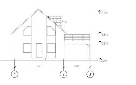 Проект дома из СИП "Классик 100" 100м2