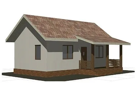 Проект дома из СИП 42м2