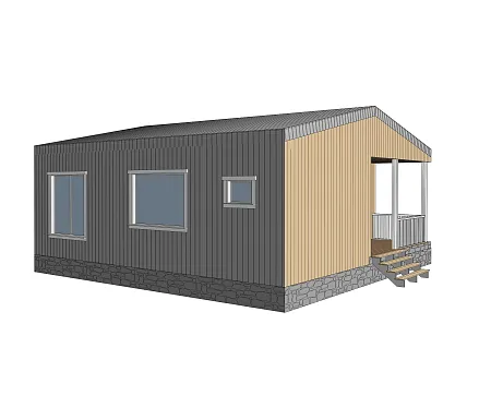 Проект каркасного дома 100м2