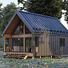 Проект каркасного &amp;quot;Барнхаус&amp;quot;, 6х10 м, 83 м2 с лофтом и вторым светом