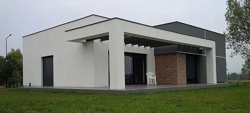 Проект дома "Хайтек" 99м2 из газобетона Проект дома "Хайтек" 99м2 из газобетона