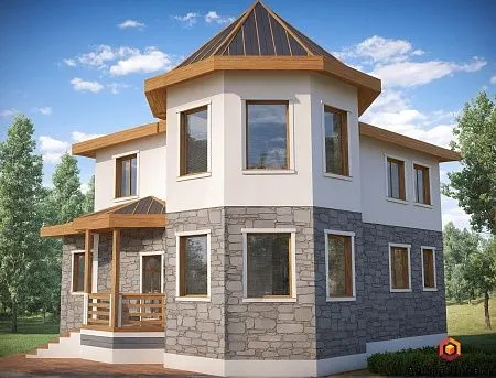 Проект каркасного дома 210 м2