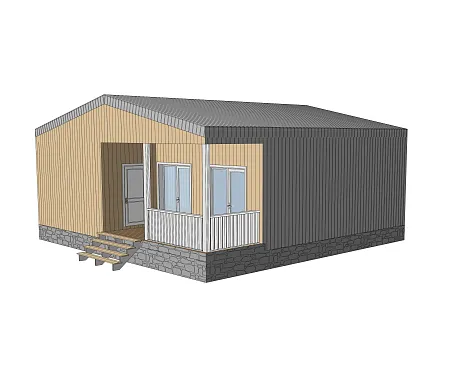 Проект каркасного дома 100м2
