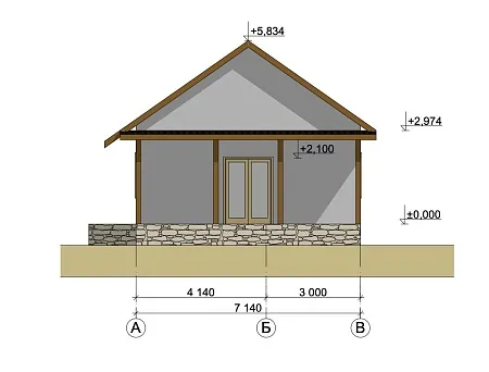 Проект дома из СИП "Соната" 79м2