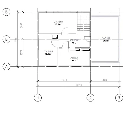 Проект дома из СИП "Классик 100" 100м2